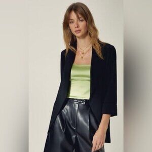 Aritzia Wilfred Chevalier Crepe Jacket, black size 2